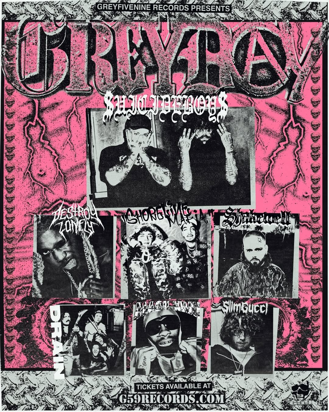 Black Kray Grey Day Tour Poster 2026